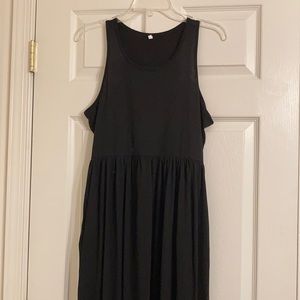 🤎 Black, Women’s Maxi Dress with Pockets (size L)